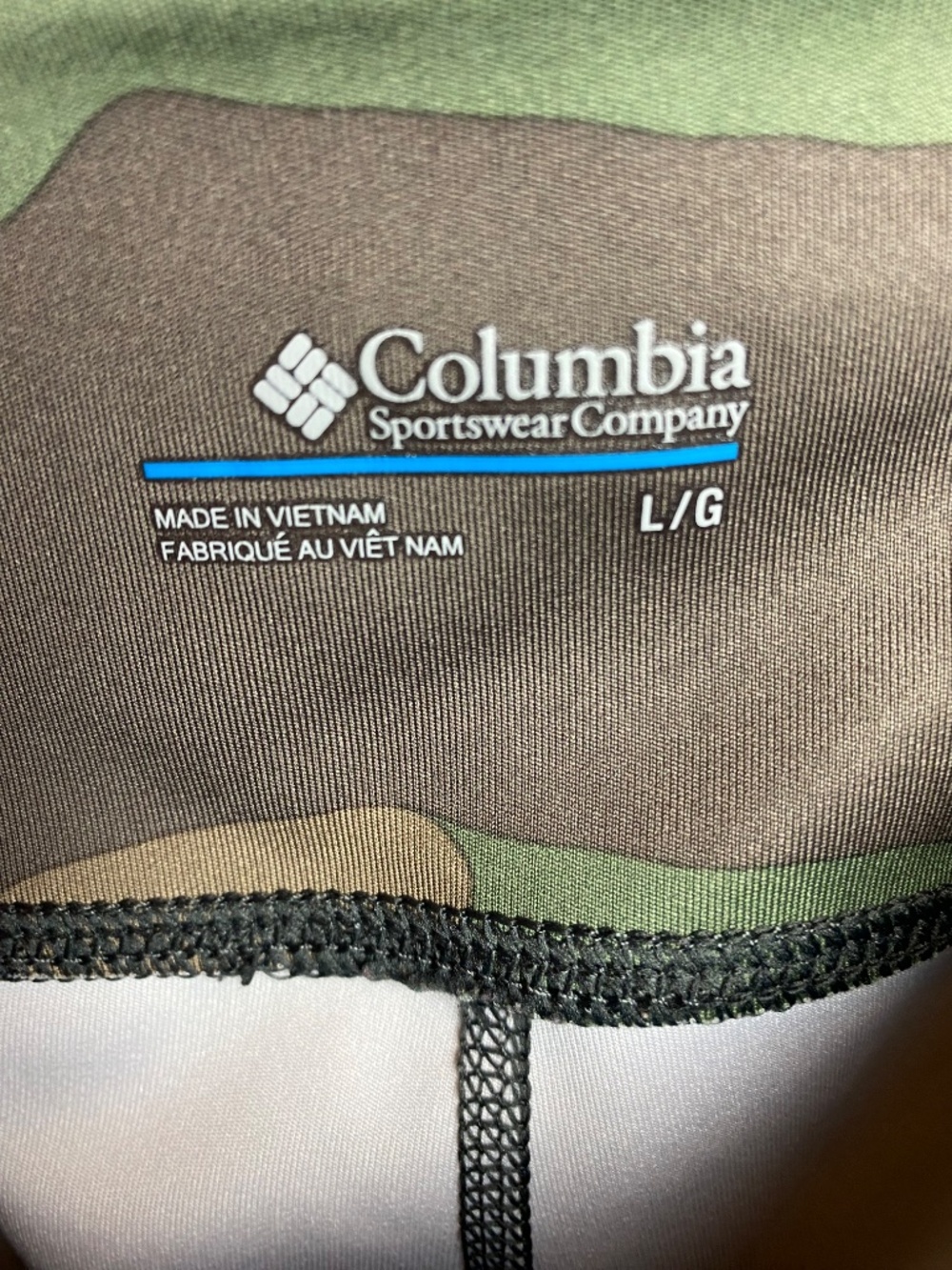 Columbia Sportswear Womenʻs Lodge Woodland Camouflage Full Length Leggings Large - Picture 2 of 6